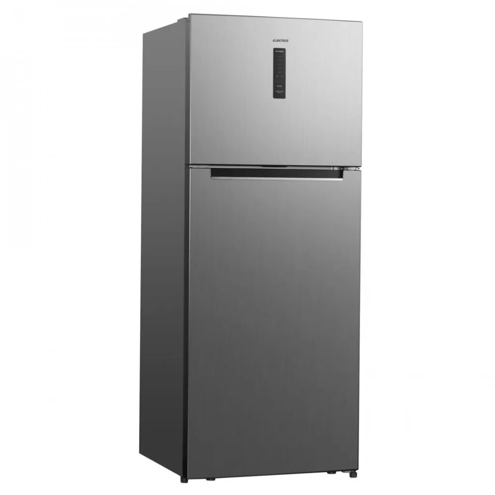 Frigider cu 2 usi Albatros FA58NFXE, 415 L, Full No Frost, Clasa energetica E, Chiller Zone, Functie Power Cool, Afisaj electronic Led, H 178 cm, Inox