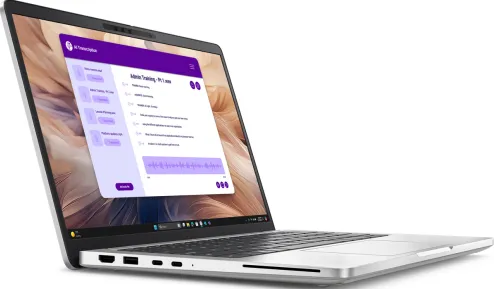 Laptop Dell Pro 13 Plus PB13250, Intel Core Ultra 7 266V, 13.3 inch, RAM 16GB, SSD 512GB, Intel Arc Graphics 140V, Windows 11 Pro, Platinum Silver