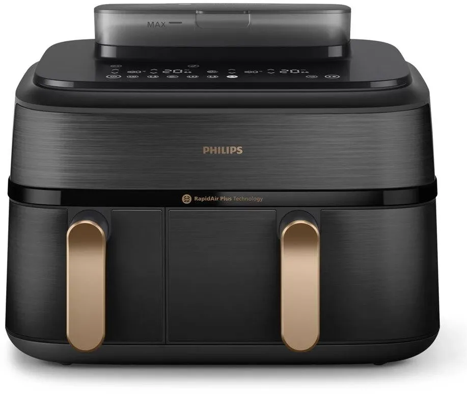 Friteuza cu Aer Cald Philips NA552/00 5000 Series Dual Steam, 9 L, Black