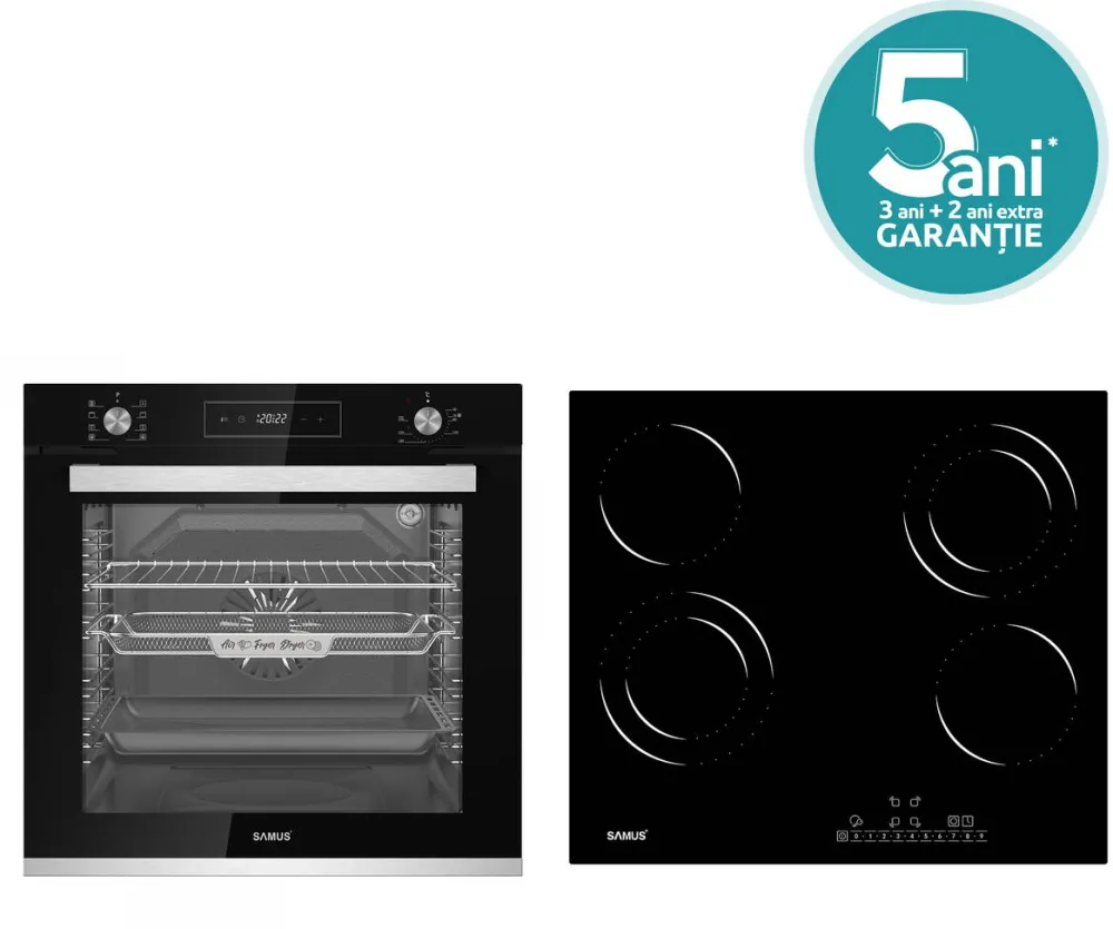 Samus Pachet Cuptor + Plita ONL13(SCE828GCF3D+PSVE-64BG6)