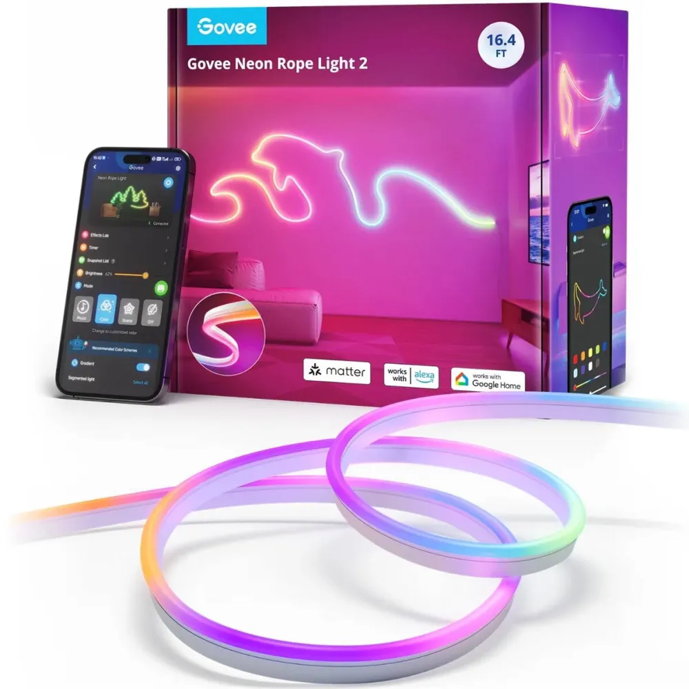Govee Govee H61D5 Neon Lights 2 5m | Oświetlenie LED | Matter, HomeKit, Google, Alexa, SmartThings