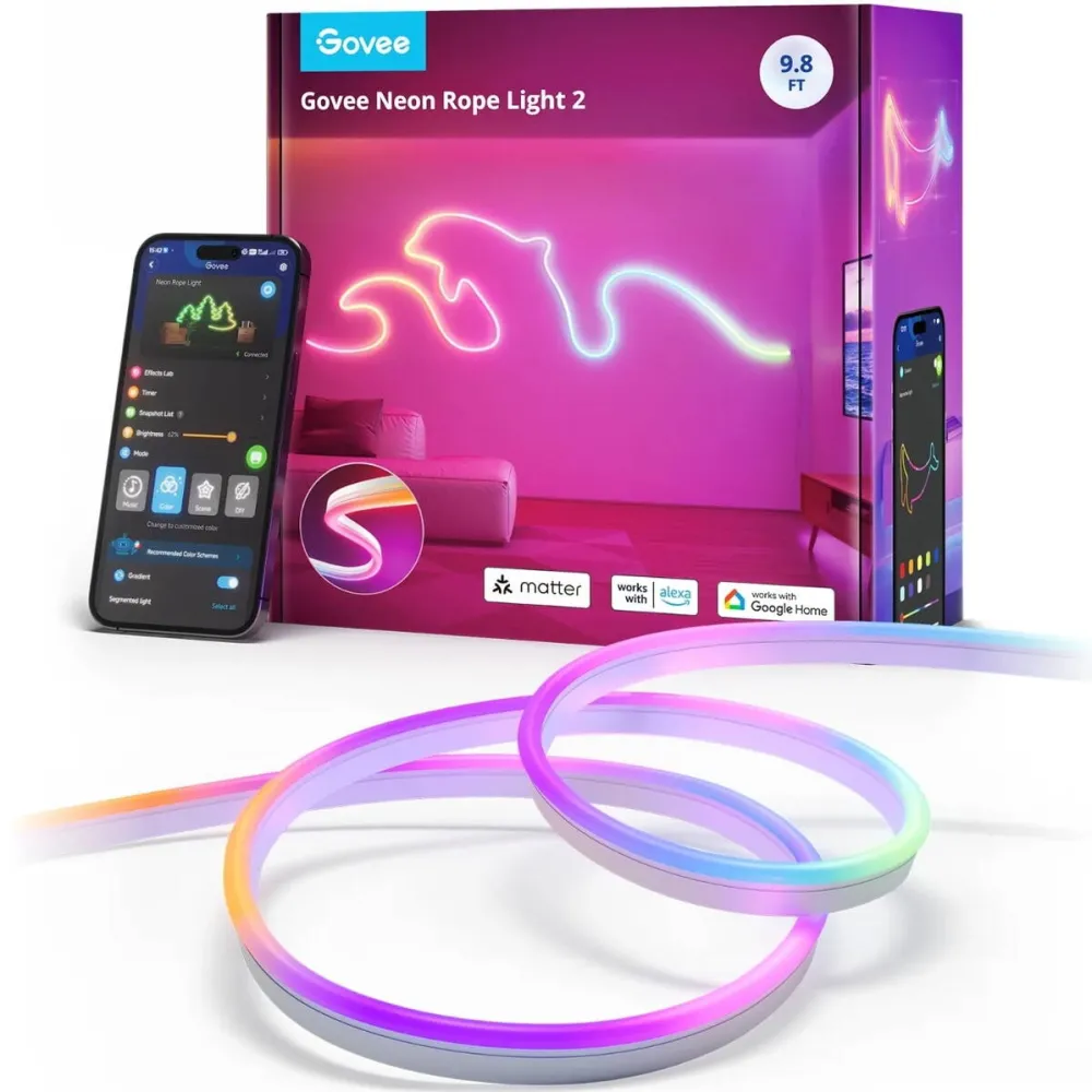 Govee Govee H61D3 Neon Lights 2 3m | Oświetlenie LED | Matter, HomeKit, Google, Alexa, SmartThings
