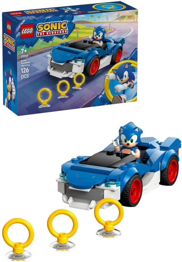 LEGO® Sonic - Sonic: Speedster Lightning 77117, 126 piese