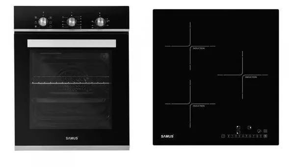 Pachet cuptor si plita Samus SC457GTBV PSI-43BG1 43 L 5800 W
