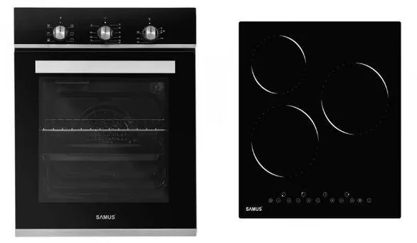 Pachet cuptor si plita Samus SC457GTBV PSVE-43BG2 43 L 4800 W