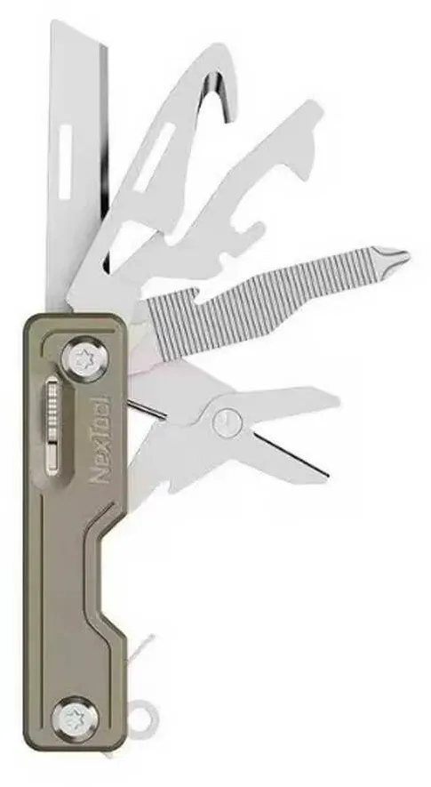 Nextool NE20100 10-in-1 multi-tool knife, khaki