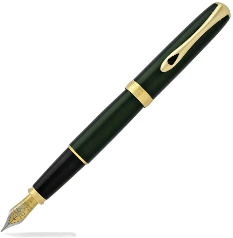 Diplomat Stilou DIPLOMAT Excellence A2, cu penita M, din otel inoxidabil - Evergreen Gold