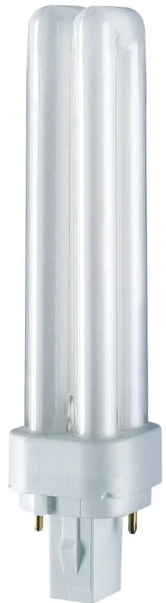 Osram Bec Compact Fluorescent Osram Dulux D / PL-C 2 Pini 18W G24d-2 1200Lm Forma Stick Lumina Alba Naturala 4000K