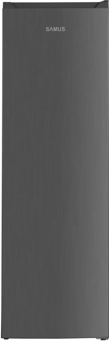 Samus Congelator SCGXE336NFE, 204 l, Full No Frost, Afisaj electronic led, Clasa energetica E, Super freezeing, Ventilator, 4 sertare si 2 rafturi, Inox/ argintiu