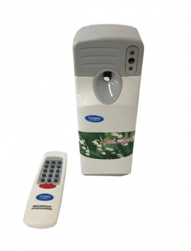 Limpio Odorizant cu telecomanda Limpio PD288A, senzor de lumina, Reglaj al intervalului de pulverizare 5min - 4h
