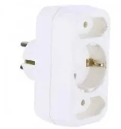 BACHMANN Multistecker 2xEURO + 1xCEE7/3 negru