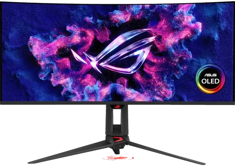 Monitor Asus ROG Swift OLED PG34WCDN, 34", UWQHD, 3440x1440, HDMI, DisplayPort, G-SYNC Compatible, AMD FreeSync Premium Pro, PD 90W, Curbat 1800R, 360Hz, 0.03ms, Negru 90LM0CU0-B01971