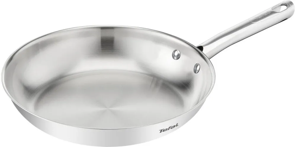 TEFAL Tigaie universala Tefal Duetto On, 24 cm, inox, inductie, maner ergonomic, incalzire rapida & uniforma, argintiu