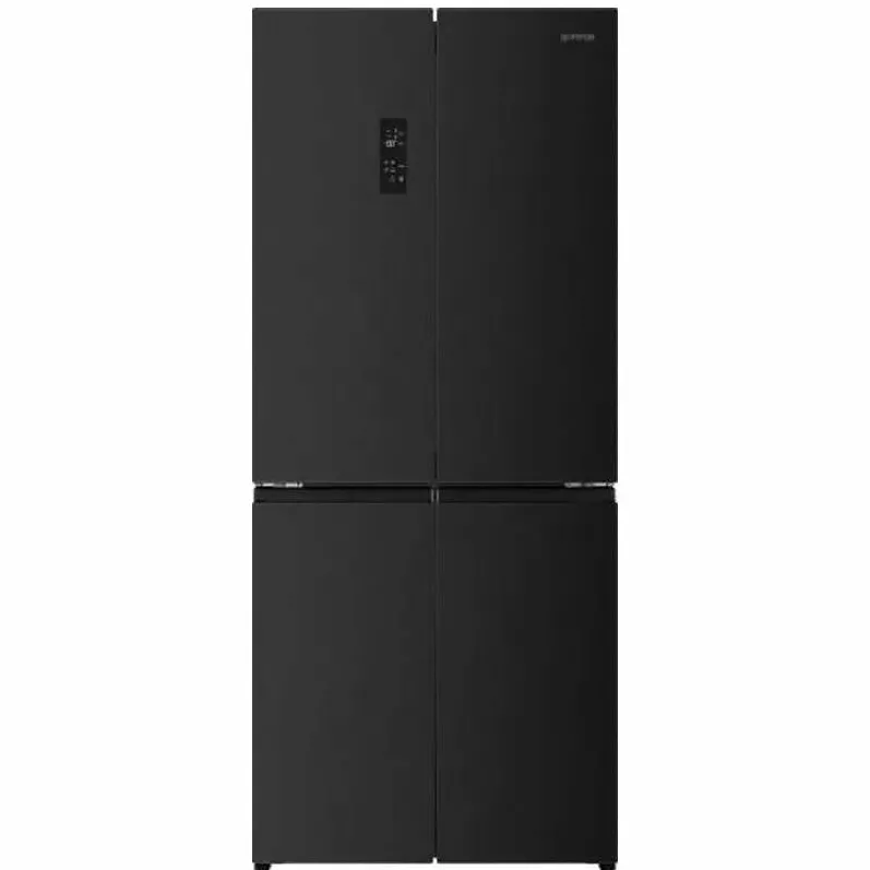 GORENJE Side by side NRM819E61BX, NoFrost Plus, display LED, 37 dB, Negru / inox
