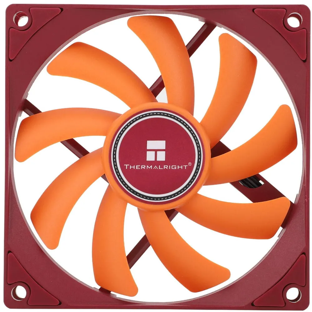 THERMALRIGHT 92mm, 2700 rpm, hydraulic bearing, 42.58 cfm, fara LED, 4pin PWM, maro – portocaliu