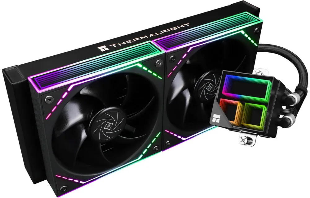 Cooler THERMALRIGHT „Frozen Infinity 240”, skt. Intel si AMD, racire cu lichid, 2 x 120mm, 2000 RPM, ARGB adresabil, negru