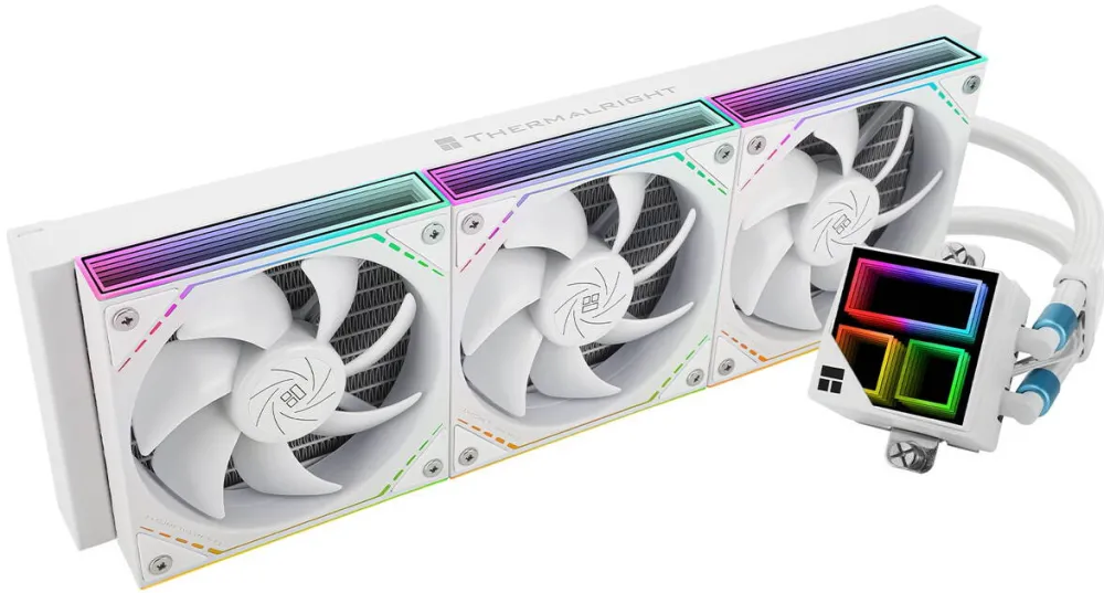 Cooler THERMALRIGHT „Frozen Infinity 360”, skt. Intel si AMD, racire cu lichid, 3 x 120mm, 2000 RPM, ARGB adresabil, alb