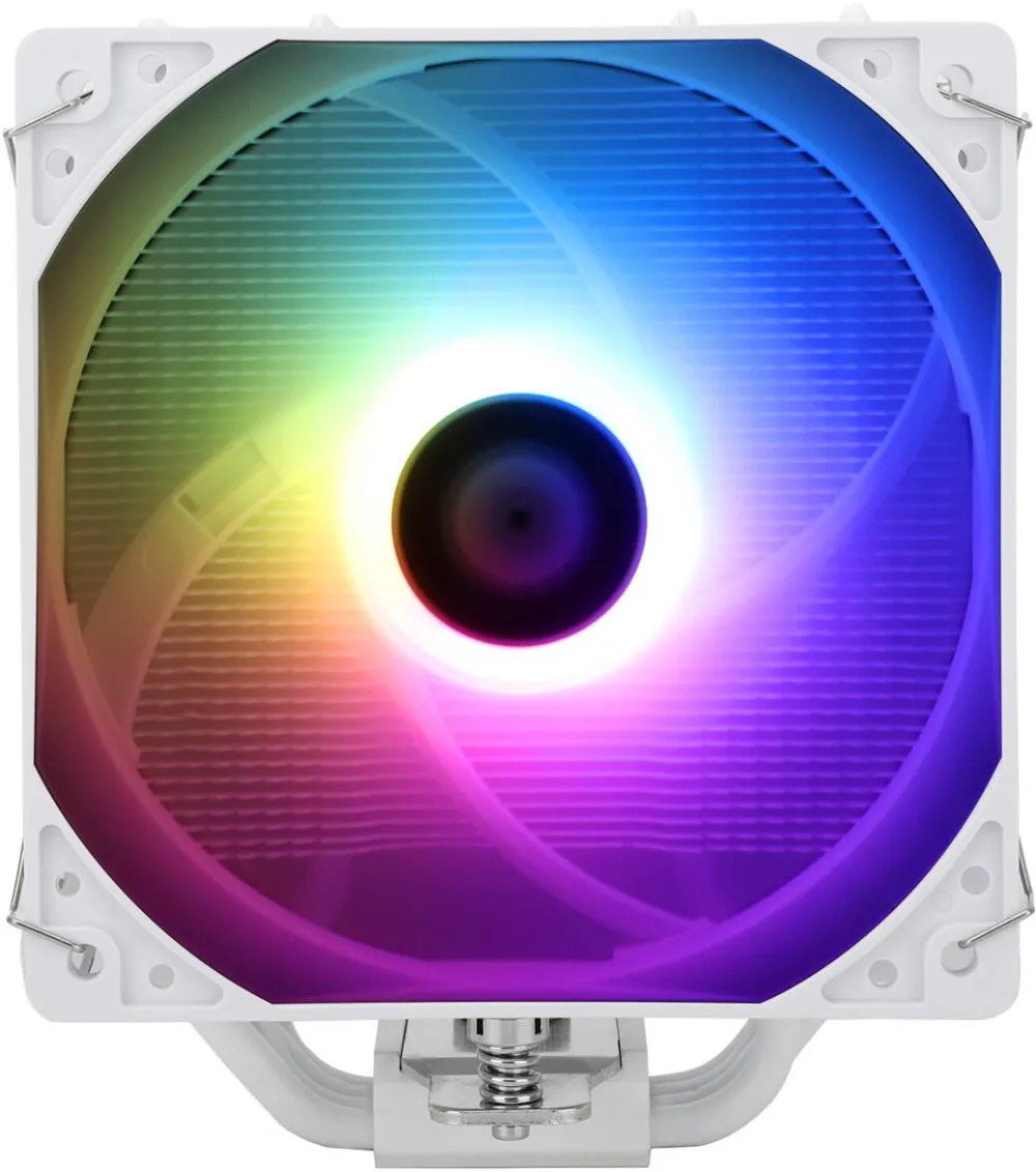 Cooler THERMALRIGHT „Assassin X 120 Refined SE White Argb”, skt. Intel si AMD, racire cu aer, vent. 1 x 120mm (TL-C12CW-S), 1550 rpm, 4 heatpipes, inaltime 148mm, ARGB, alb
