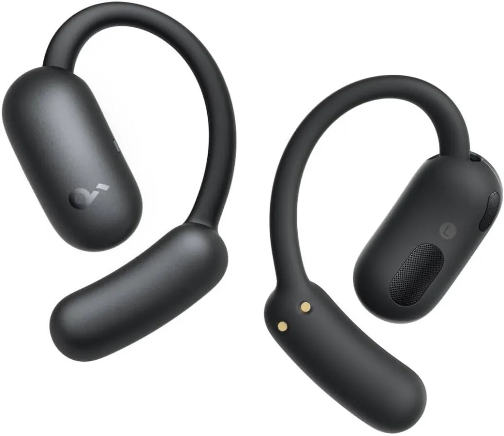 Casti In-Ear Anker SoundCore AeroFit 2, True Wireless, Bluetooth 5.4, Hi-Res Audio, IP55, Autonomie 42 ore, Negru