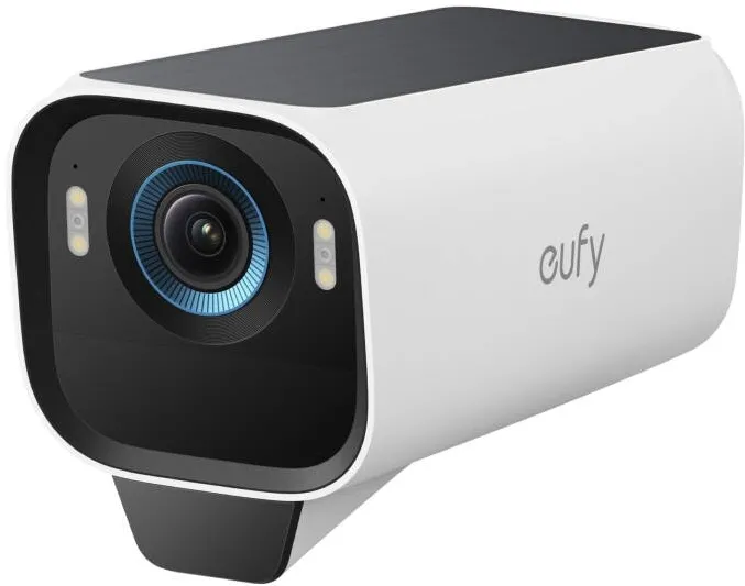 Camera Supraveghere Anker add-on eufy S3 Pro, 8MP, 4K UHD 3840x2160, Max Color Night Vision, Panou Solar Integrat, AI Face Recognition, Smart Detection, Two-Way Audio, Alarma