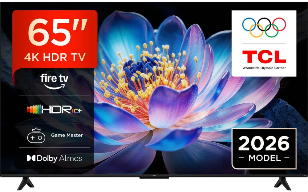 Televizor TCL LED 65V6D, 164 cm, Smart, 4K Ultra HD, Clasa E (Model 2026)