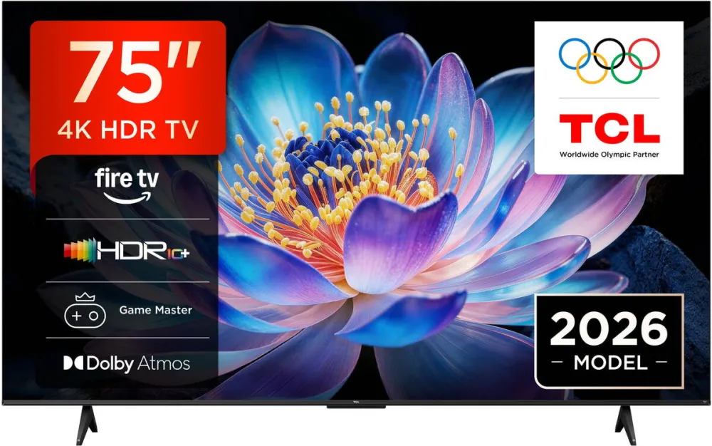 Televizor TCL LED 75V6D, 189 cm, Smart, 4K Ultra HD, Clasa E (Model 2026)