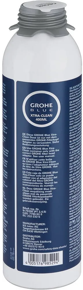 Grohe Cartus curatare Blue 40434001, dezinfectare, compatibil racitor Blue