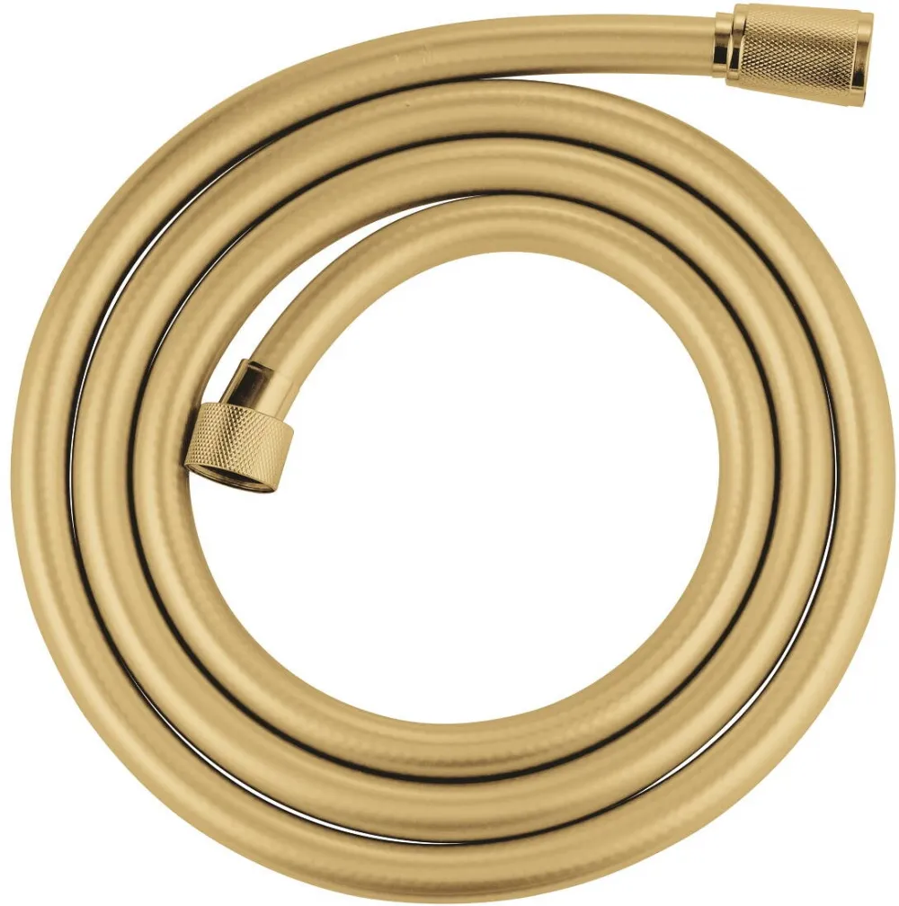 Grohe Furtun Silverflex 28388GL1, universal, 1.75 m, 5 bari, anti-indoire, anti-zgarieturi, prindere cromata, lucios, auriu