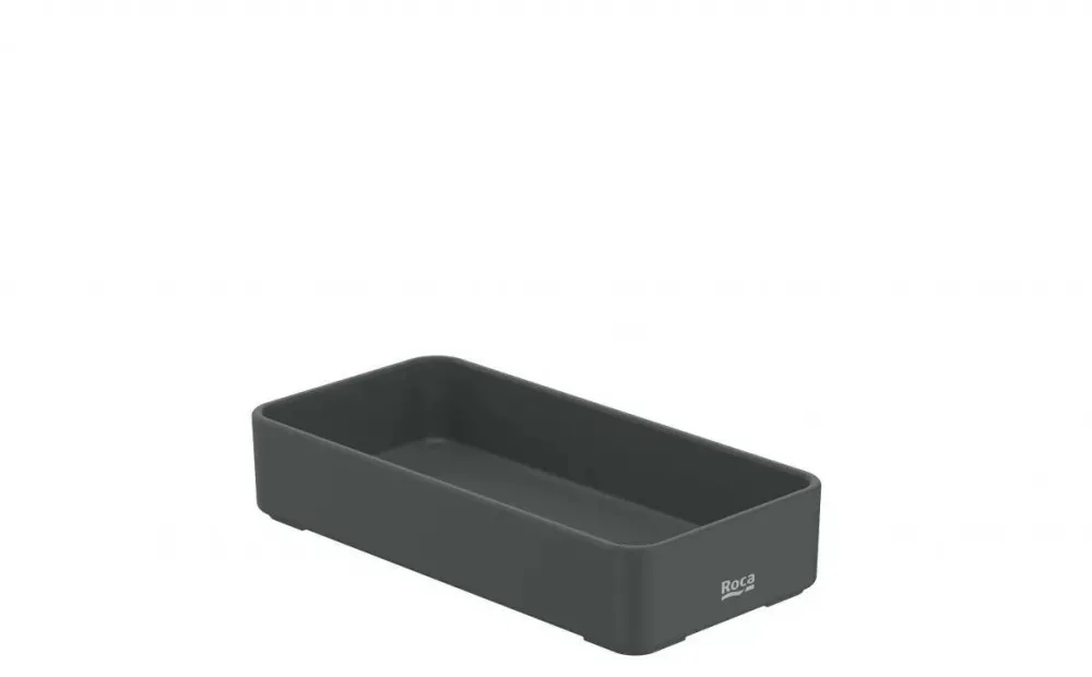 Roca Etajera baie Ona A817671C70, pe blat, 151 x 75 mm, plastic, mat, Verde inchis