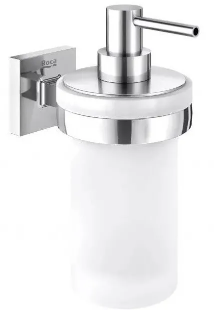 Roca Dozator sapun Cubica A816828001, montare pe perete, 300 ml, metal, Crom