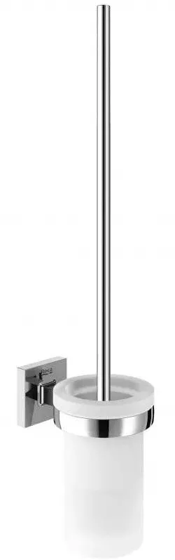 Roca Perie WC Cubica A816829001, montare pe perete, material metal/sticla, Crom