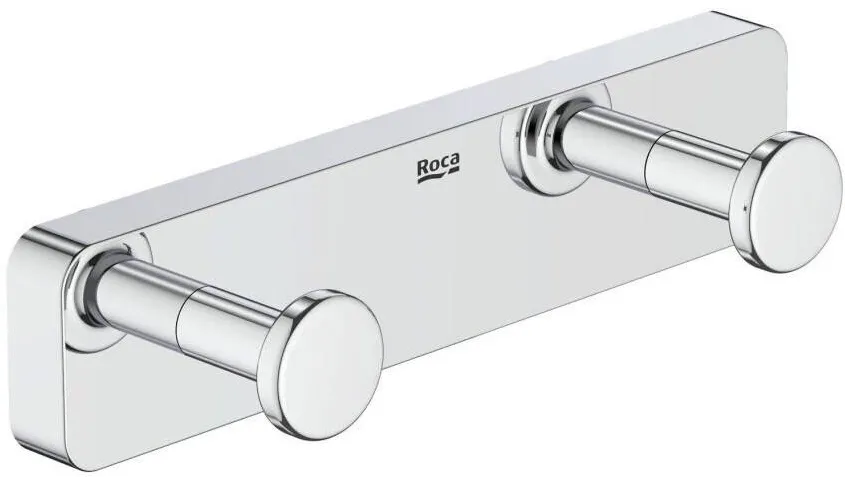 Roca Agatatoare dubla A817721C00, montare pe perete, metal, crom