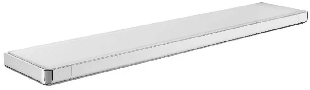 Roca Raft baie Tempo, montare pe perete, metal/sticla, Crom, 600x110mm