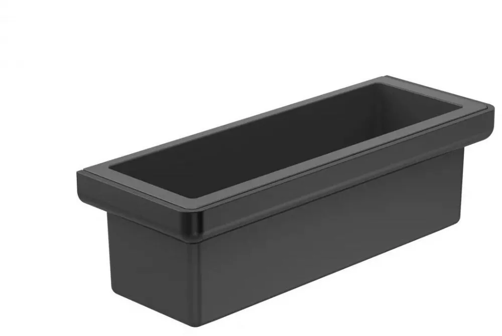 Roca Raft dus Tempo A817028NM0, montare pe perete, 300 x 110 mm, mat, Negru titan