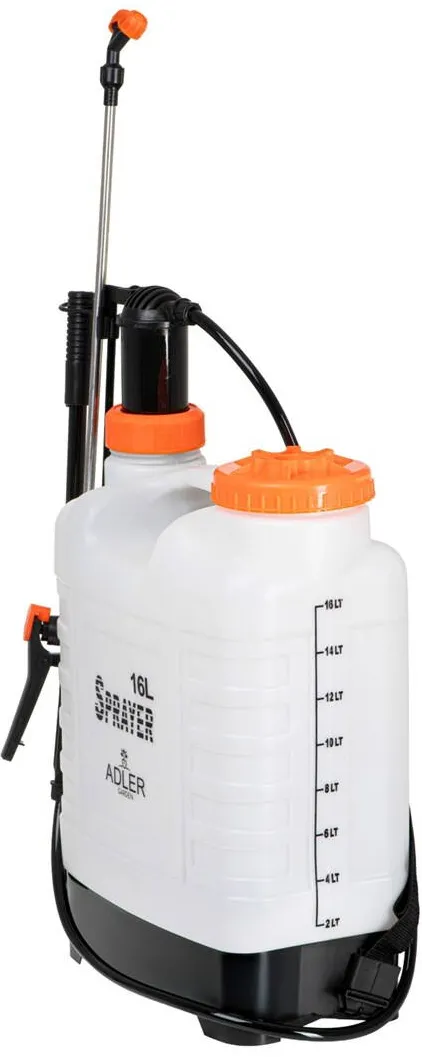 Adler Pressure Sprayer ADLER AD 6810 backpack-style 16L White, Orange