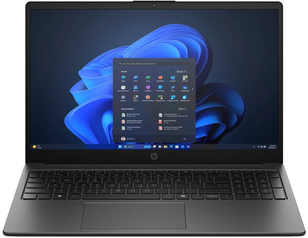 Laptop HP HP 255R G10 laptop with AMD Ryzen™ 5 7535U, 39.6 cm (15.6") Full HD, 8 GB DDR5 RAM, 512 GB SSD, Wi-Fi 6 (802.11ax), Windows 11 Home, black