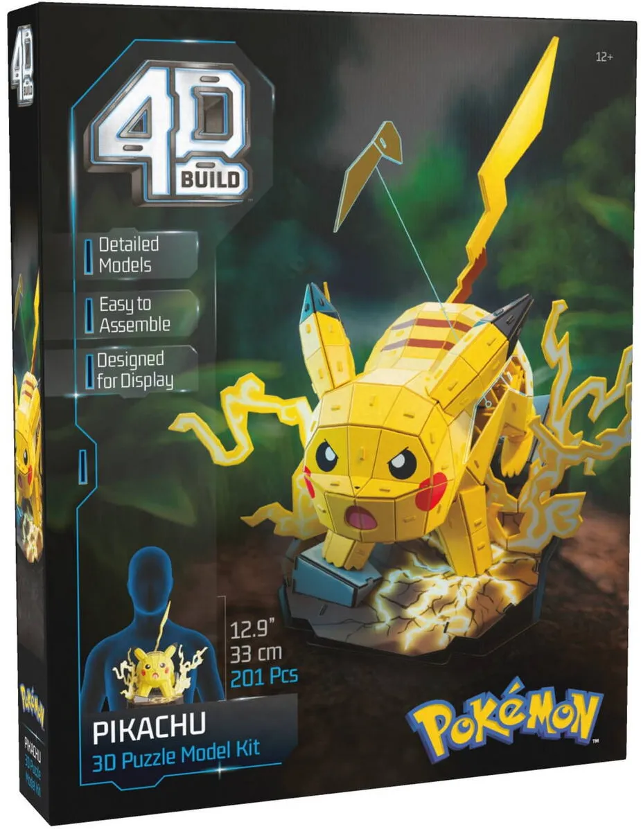 Jucarie Educationala Spinmaster Spinmaster 4D Build - Pokémon Pikachu