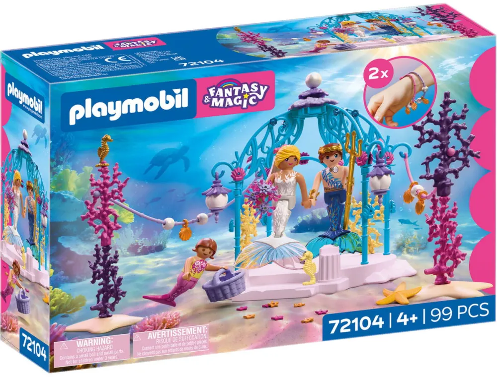 Jucarie Educationala PLAYMOBIL 72104 Fantasy & Magic Underwater Wedding
