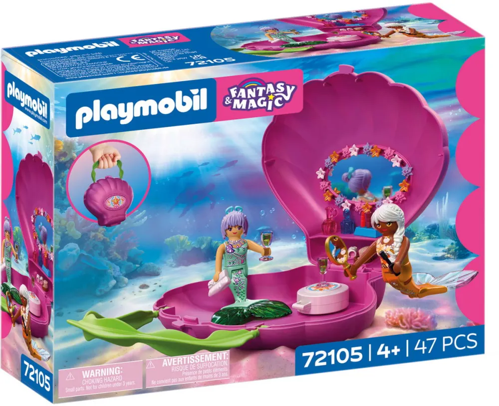 Jucarie Educationala PLAYMOBIL 72105 Fantasy & Magic Shell Bag Mermaids