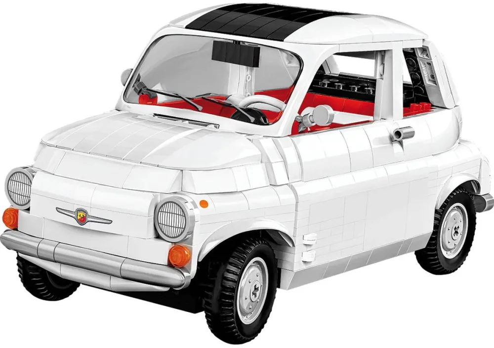 Masina Cobi Fiat 500 Abarth, construction toy (scale 1:12)
