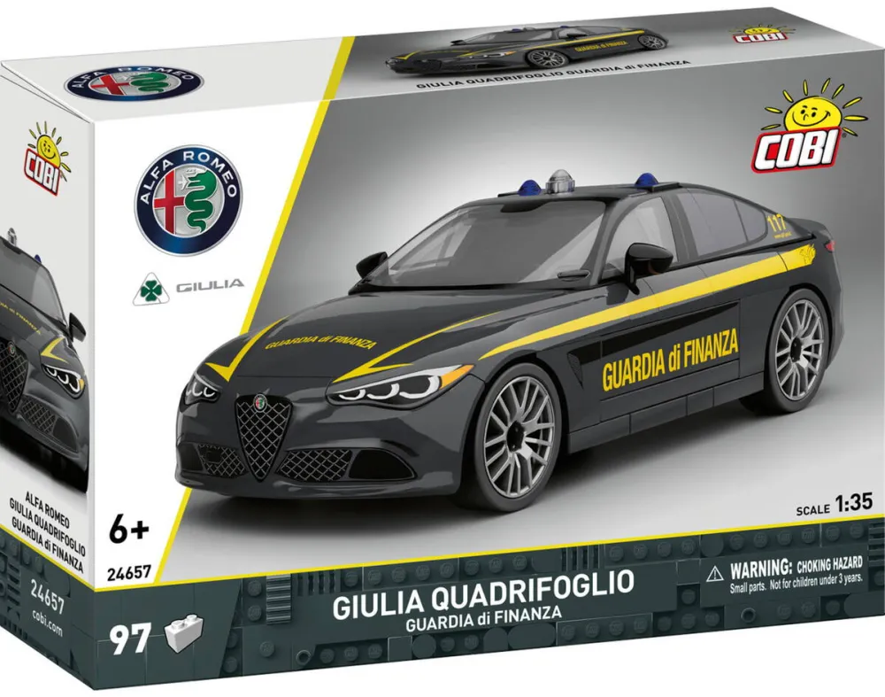 Masina Cobi Giulia Quadrifoglio Guardia di Finanza (scale 1:35)