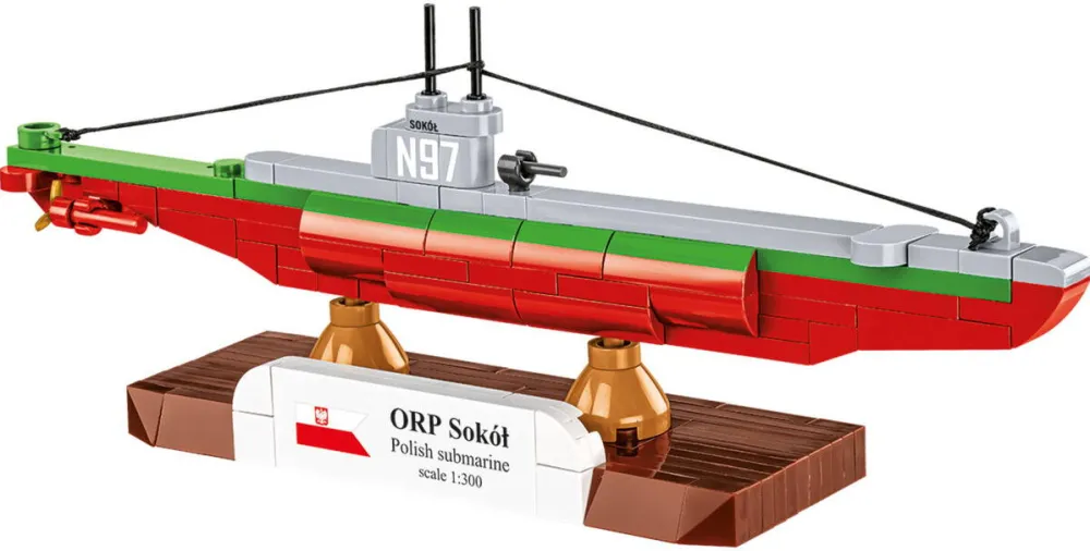Cobi ORP Soko? Polish Submarine (scale 1:300)