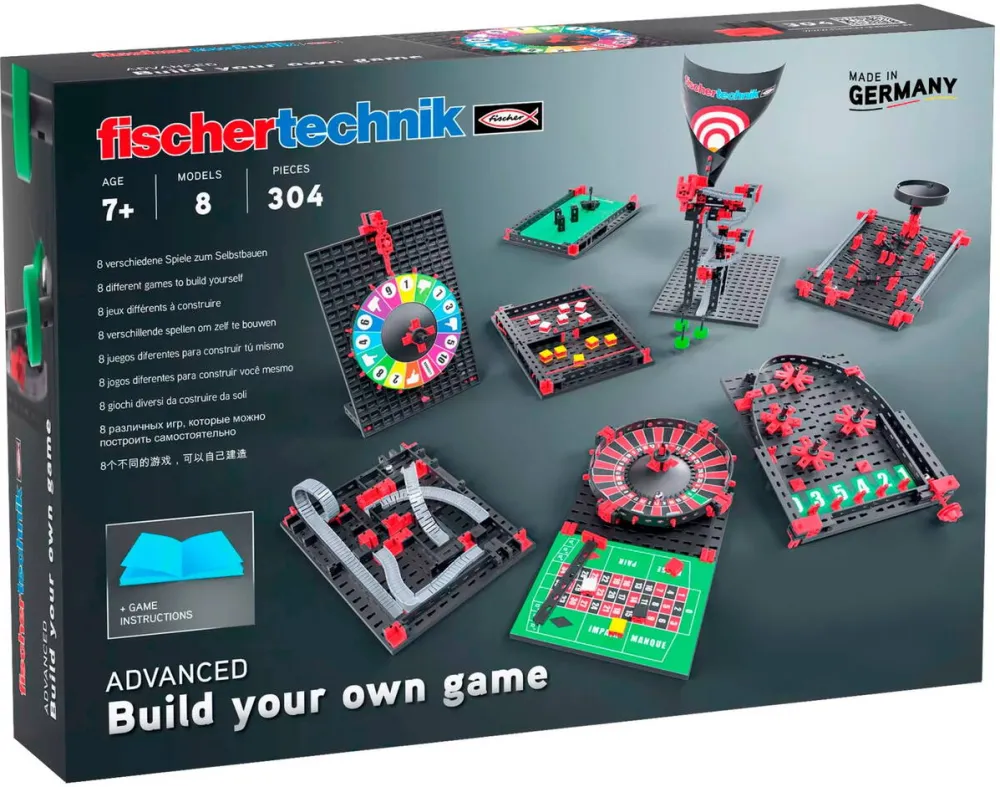 Jucarie Educationala fischertechnik fischertechnik Build your own game, construction toy