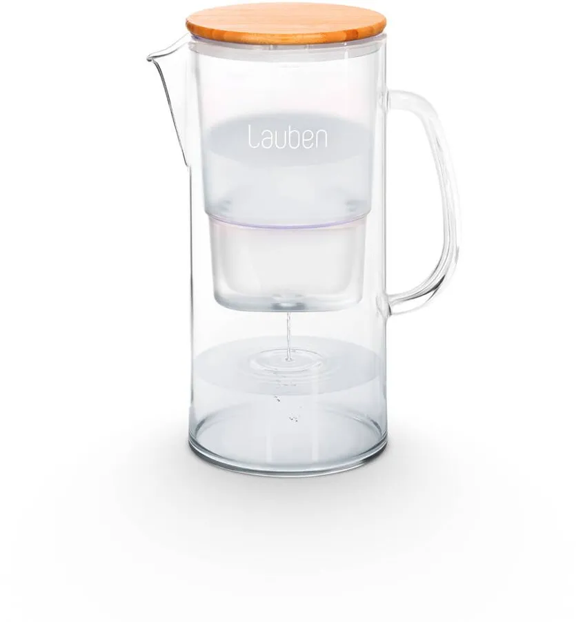 Cana filtranta Lauben Glass Water Filter Jug 32GW din sticla 3,2 l
