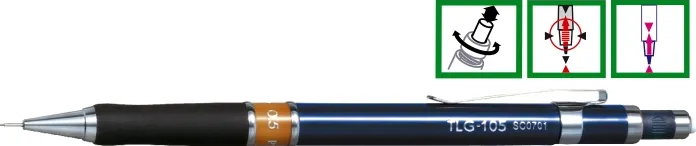 Penac Creion mecanic profesional Penac TLG-105, 0.5mm, con metalic cu varf cilindric fix - inel maro