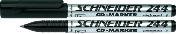 Schneider CD/DVD-marker Schneider Maxx 244, varf 0.7mm - negru