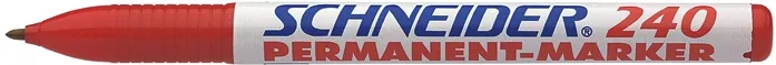 Schneider Permanent marker Schneider Maxx 240, varf rotund 1-2mm - rosu