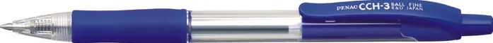Penac Pix cu gel PENAC CCH-3, rubber grip, 0.5mm, corp transparent - scriere albastra