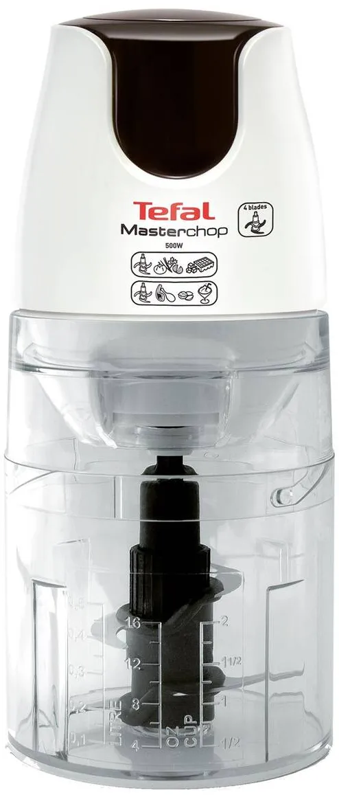 TEFAL Tocator Masterchop XL MB450B38, 500 W, 0.5 l, Alb/Gri
