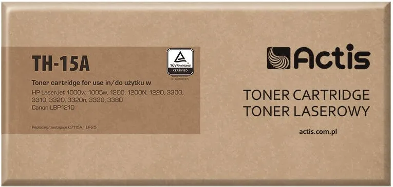 Toner imprimanta ACTIS COMPATIBIL TH-15A for HP printer; HP 15A C7115A, Canon EP-25 replacement; Standard; 2500 pages; black
